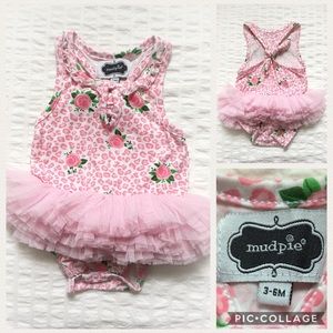 EUC Rose Tutu Crawler Onesie by Mudpie